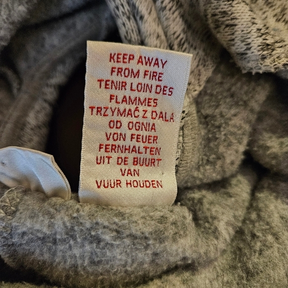 Max Studio Baby Girls 18M Poncho Cape Jacket w Arm Holes Heather Gray EUC - Picture 7 of 8